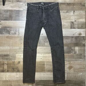 Earnest Sewn NewโYork Menโs Size 30 Jeans Charcoal Black DistressedโSkinny